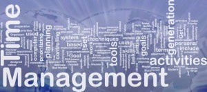 time management word cloud